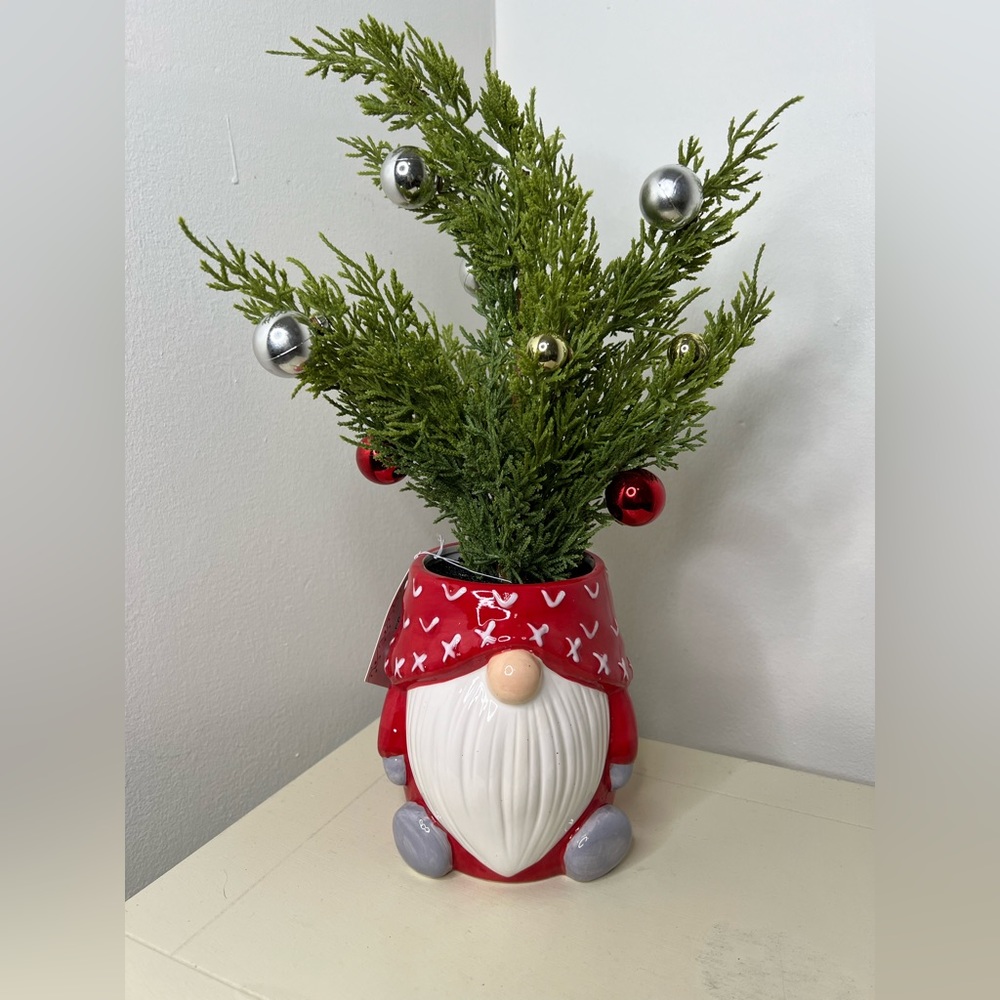 Brand New Gnome Decorated Faux Christmas Tree